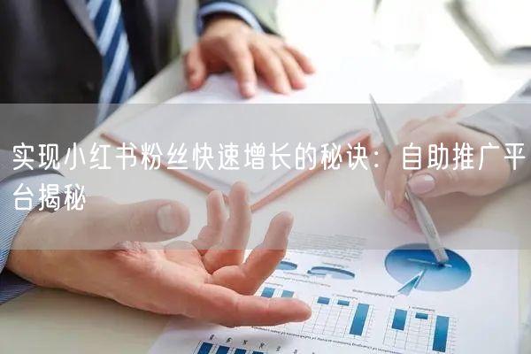 实现小红书粉丝快速增长的秘诀:自助推广平台揭秘