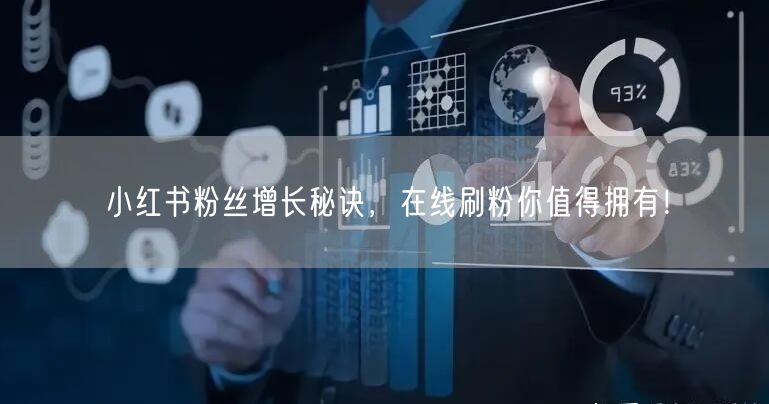 小红书粉丝增长秘诀,在线刷粉你值得拥有!