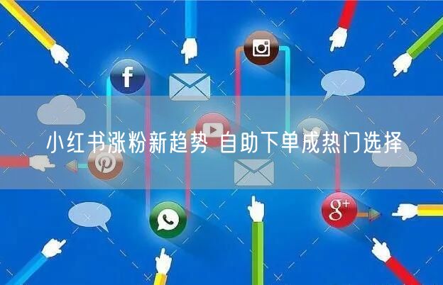 小红书涨粉新趋势 自助下单成热门选择